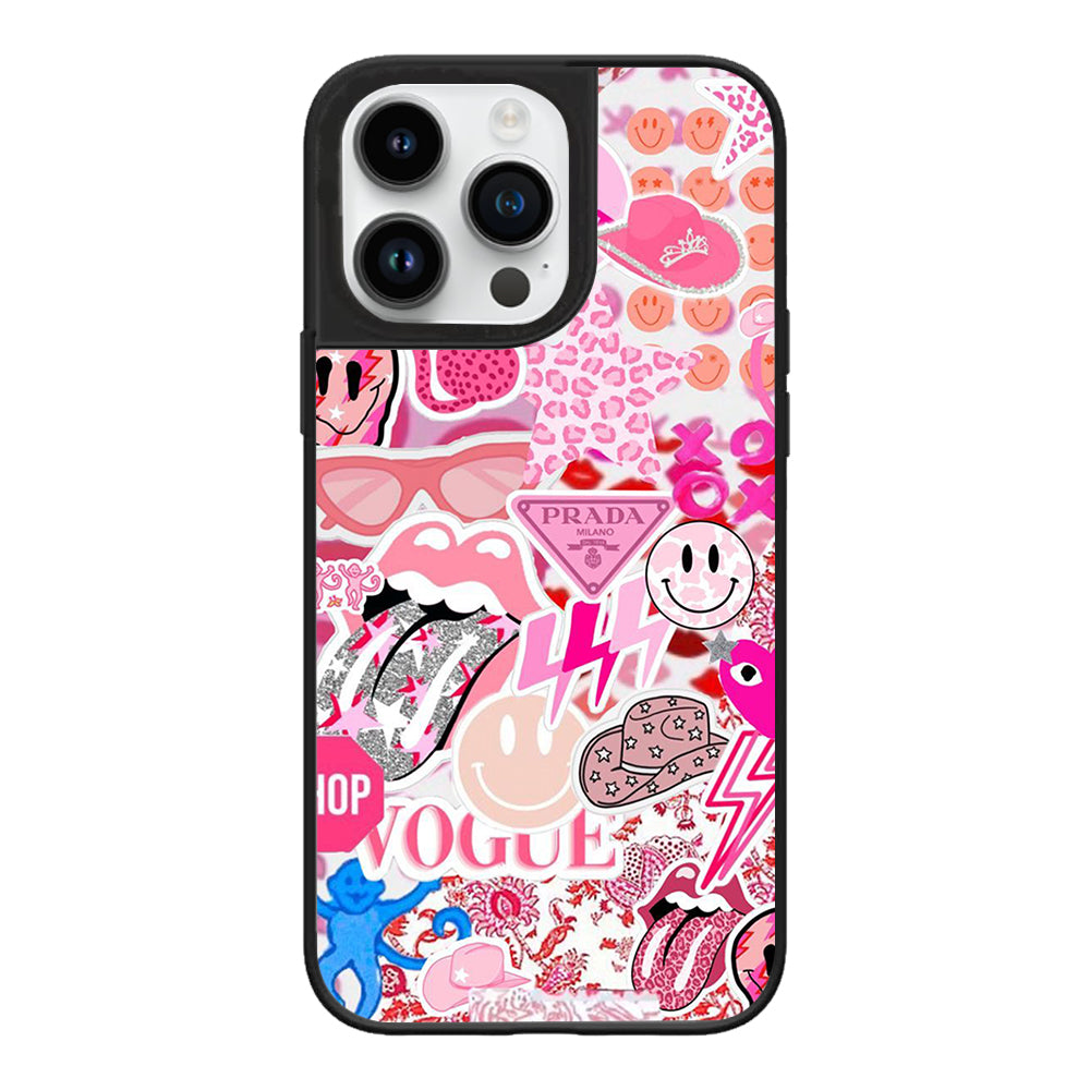 Ehreus Pink Preppy iPhone Cases Chic Ehreus Collection