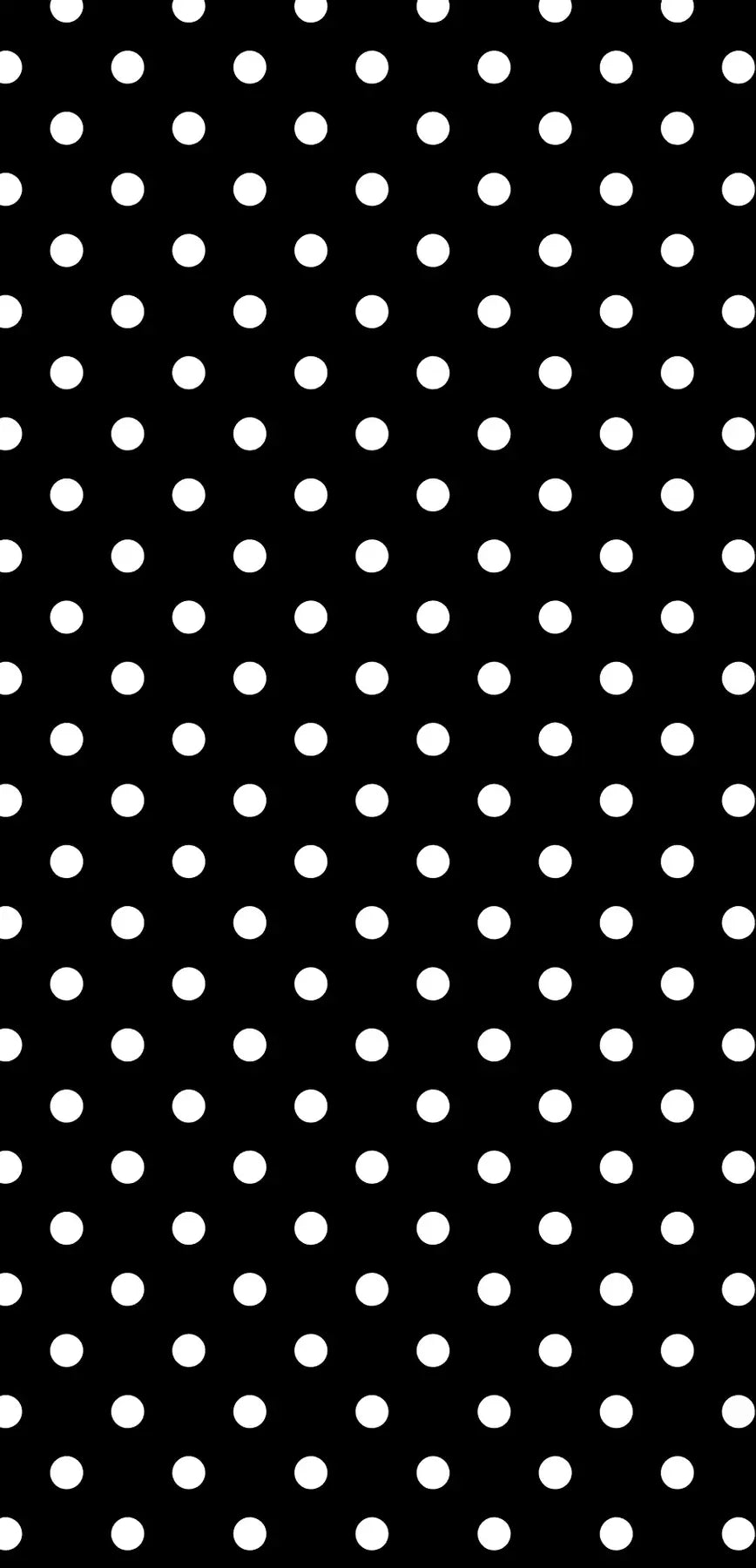 Black and white graphic polka dot pattern swatch